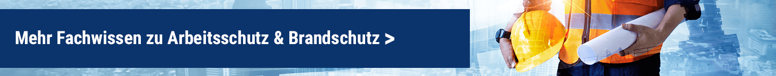 Banner der Kategorie Arbeitsschutz & Brandschutz