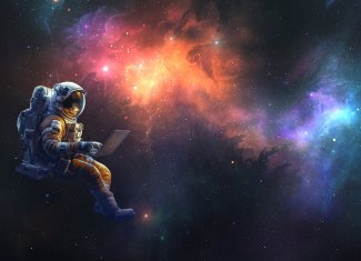 Astronaut am Laptop – Akademie Herkert