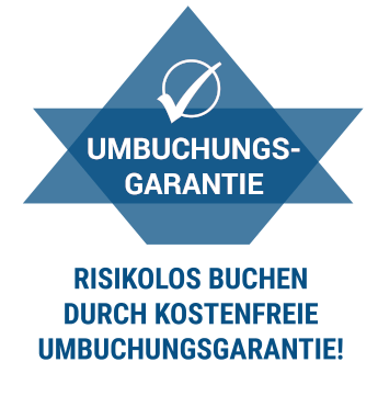 Risikolos buchen durch kostenfreie Umbuchungsgarantie!