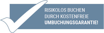 Risikolos buchen durch kostenfreie Umbuchungsgarantie!
