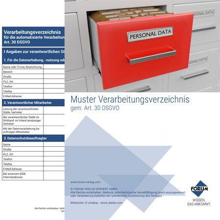 Titelseite Whitepaper Muster Verarbeitungsverzeichnis