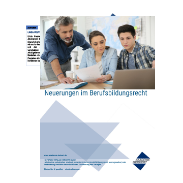 Vorschau Berufsbildungsrecht