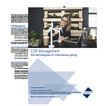Vorschau Whitepaper CSR Management