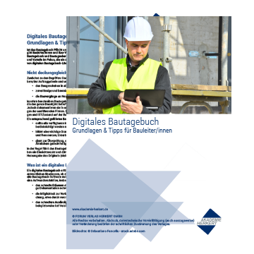 Digitales Bautagebuch
